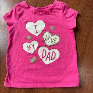 Pink Heart Graphic Kids T-Shirt